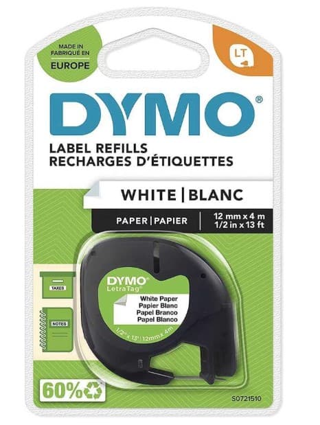 DYMO Letratag Beyaz Kağıt Etiket