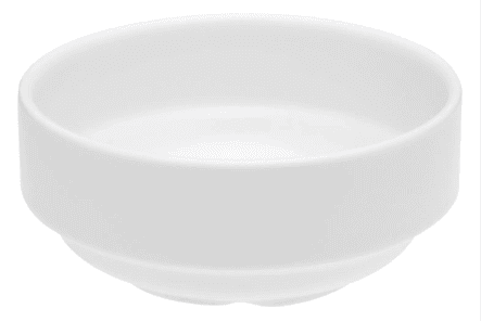 Beyaz Desensiz Çorba Kasesi