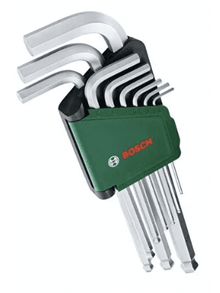 Bosch Top Başlı Uzun Alyan Anahtar Takımı 9 Parça - 1600a02bx9